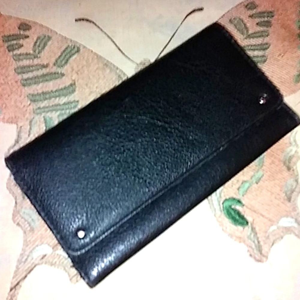Faux Leather Large Wallet